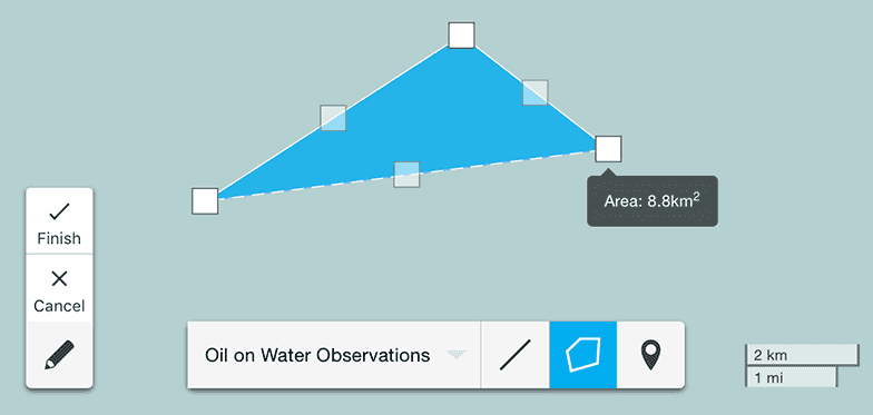 Aerial Surveillance Map UI