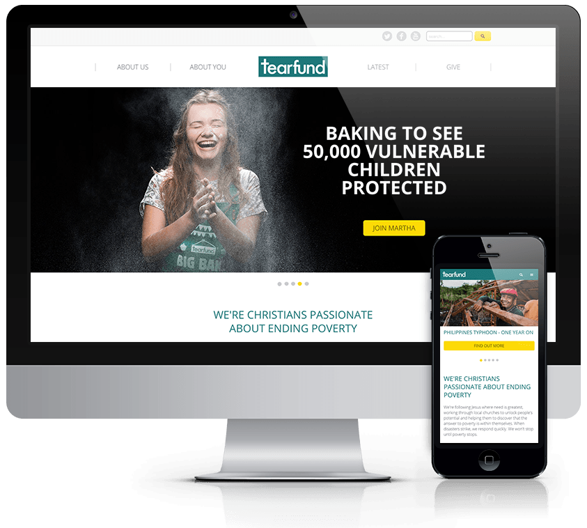 Tearfund website screenshot