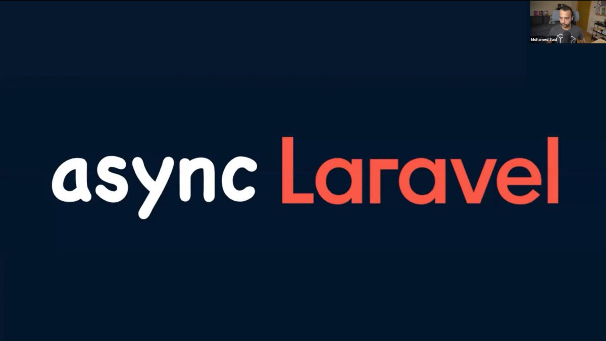 First slide of "Async Laravel" talk