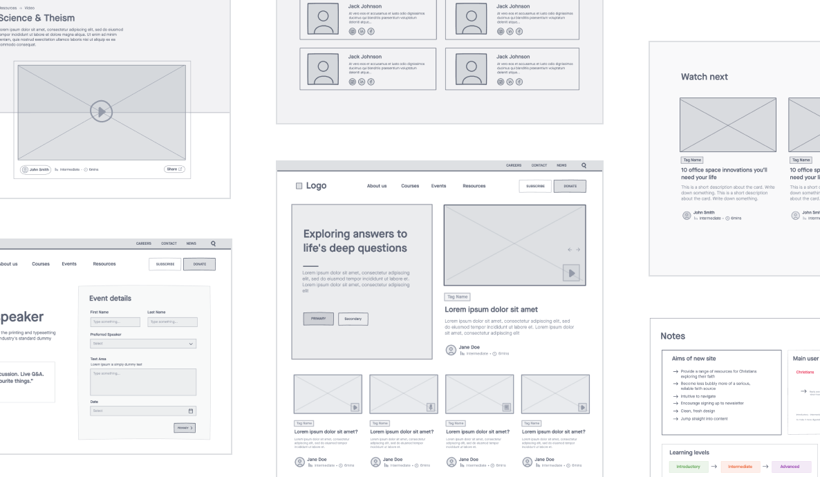 OCCA Wireframing