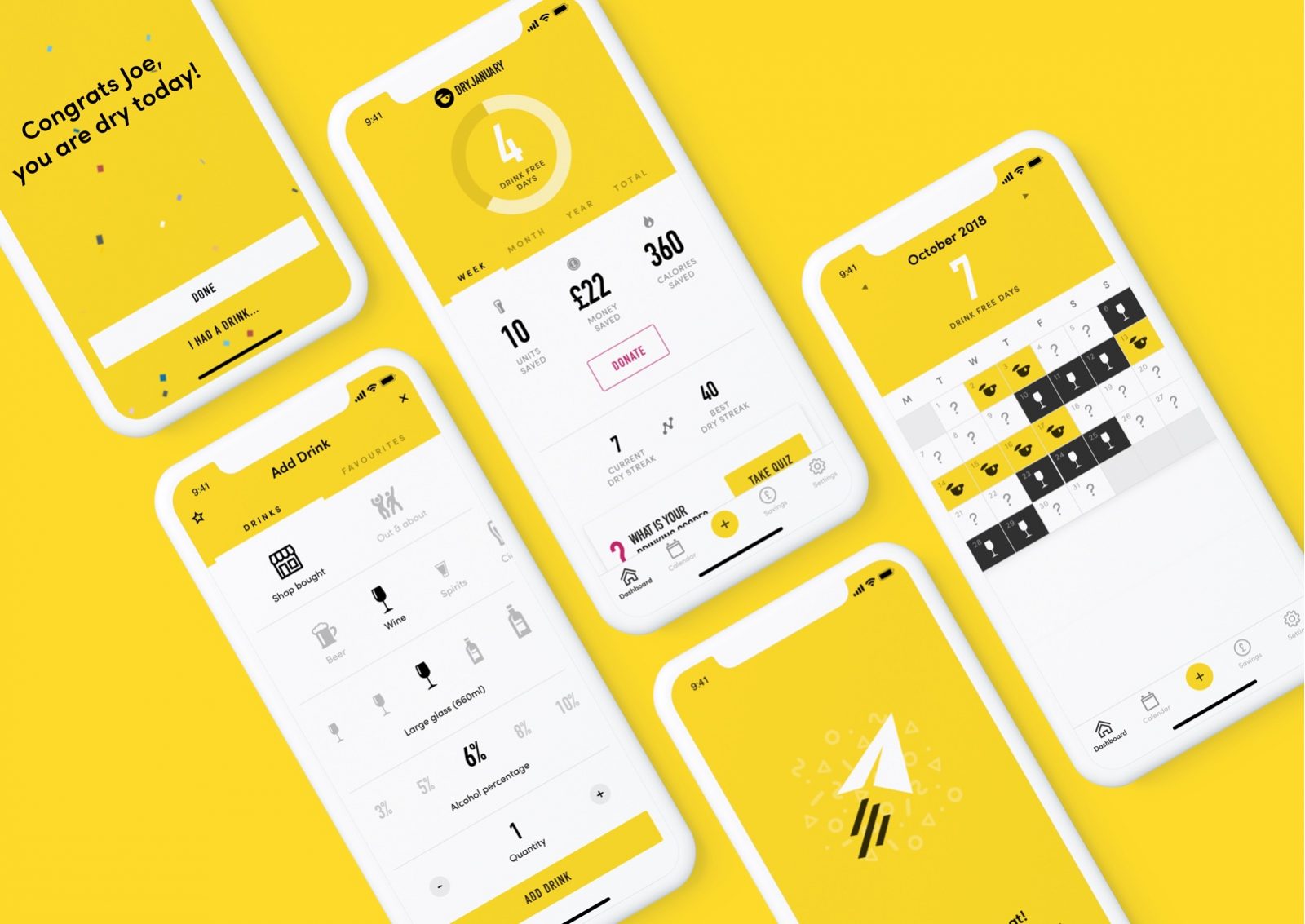 Dry January App Design