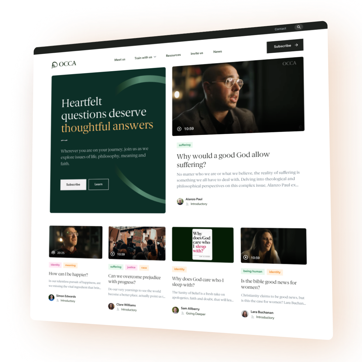 Enabling a community to thrive through thought provoking content